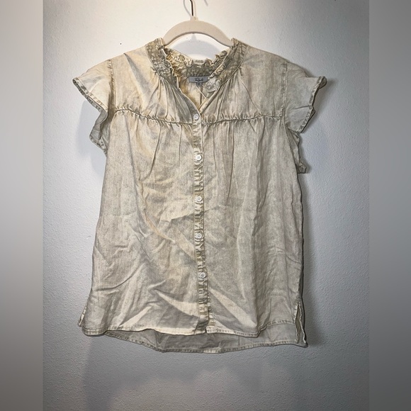 Rails Ruthie Top Sage Acid Wash NWT - Picture 4 of 11